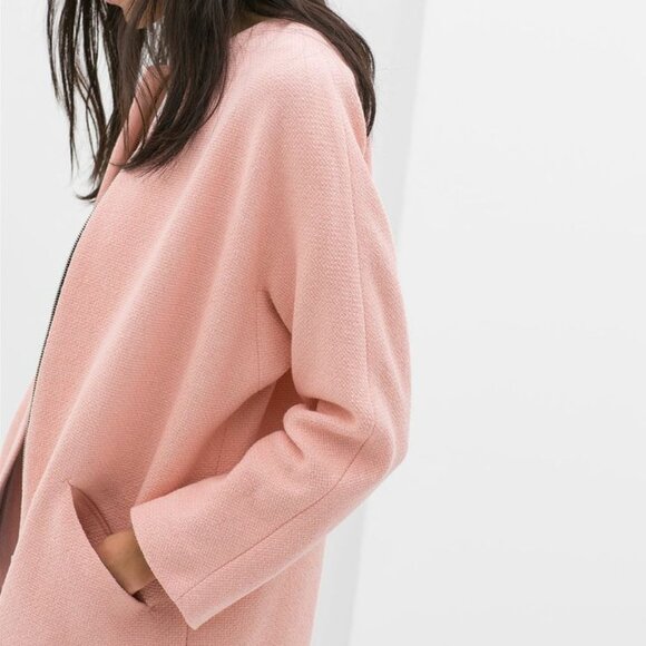 Zara Cotton Blend Coat - Picture 3 of 16